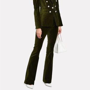 Veronica Beard Colt Flared Velvet Pants